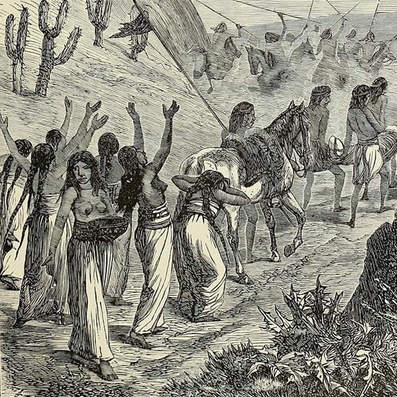 Funeral mapuche, John G. Wood, 1871 