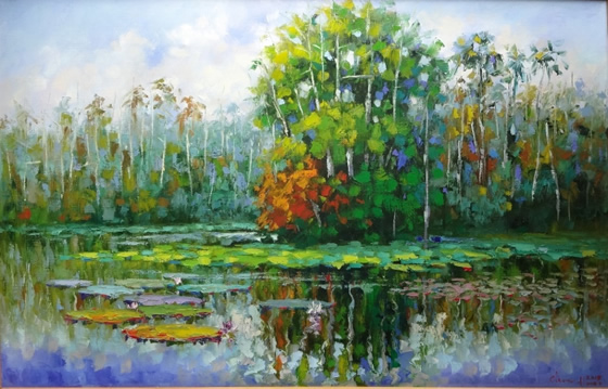 “Lago amazónico”, por Cliver Flores