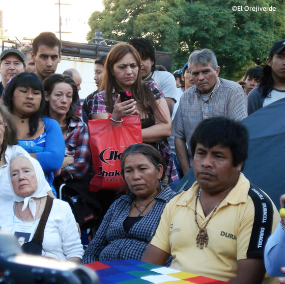 Conferencia de Prensa en el Acampe, viernes 4 de diciembre